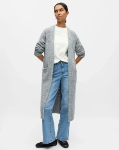 OBJMILU LONG KNIT CARDIGAN