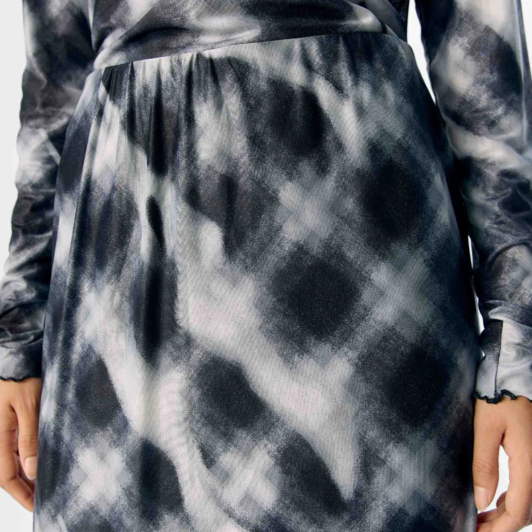 Objmontana mw midi mesh skirt