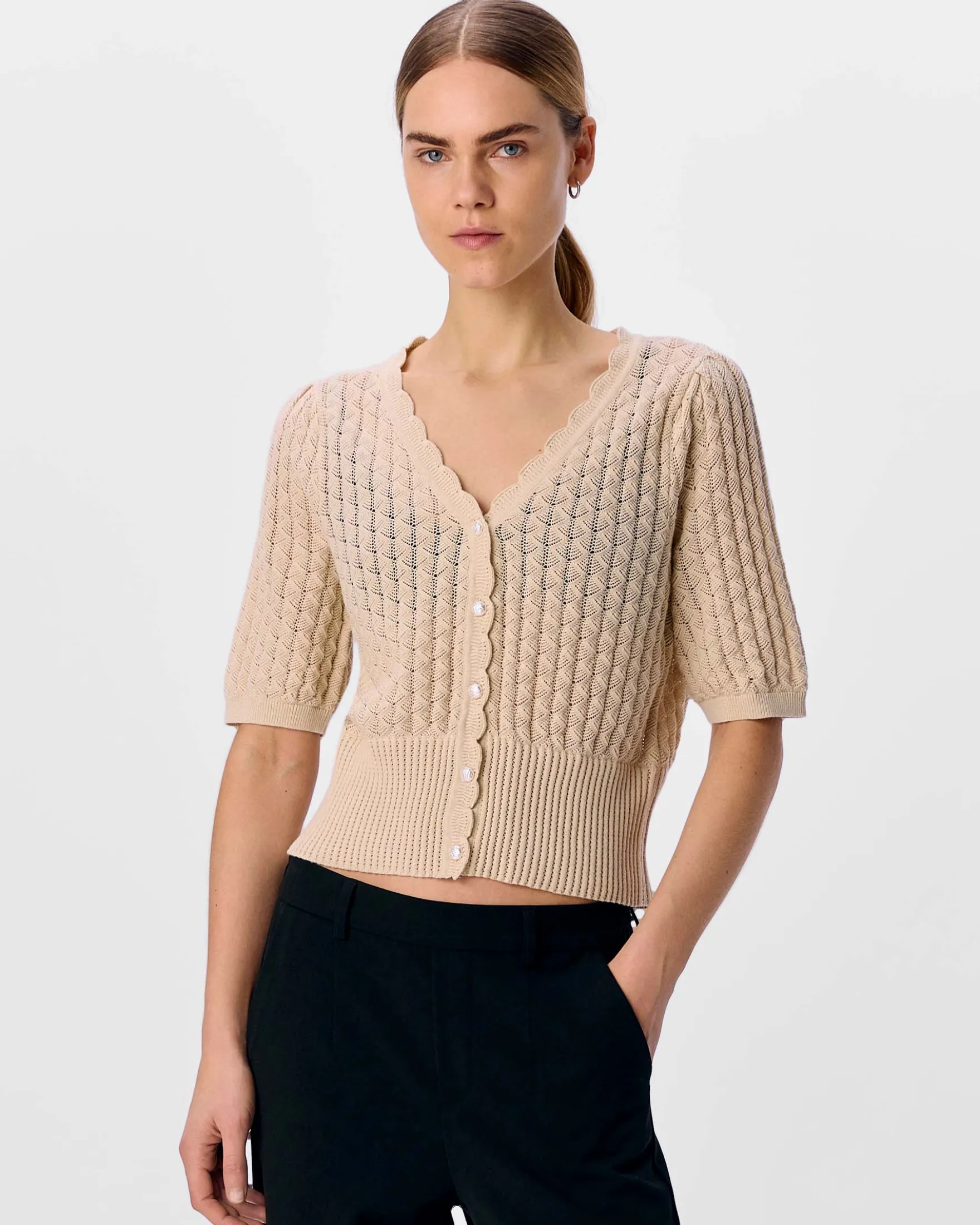 OBJNOEMI KNIT 2/4 CARDIGAN