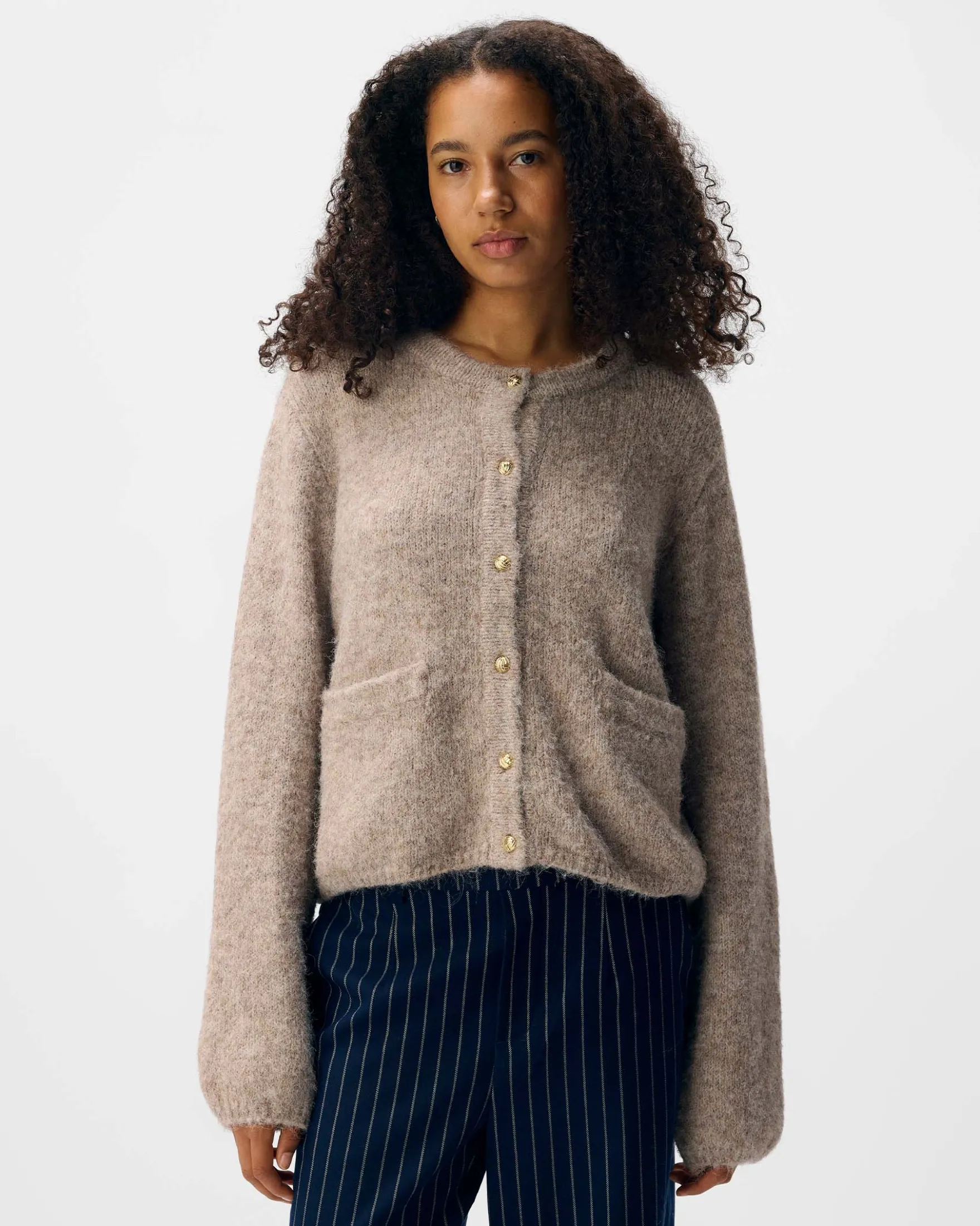 OBJSAGGIA RE L/S KNIT CARDIGAN
