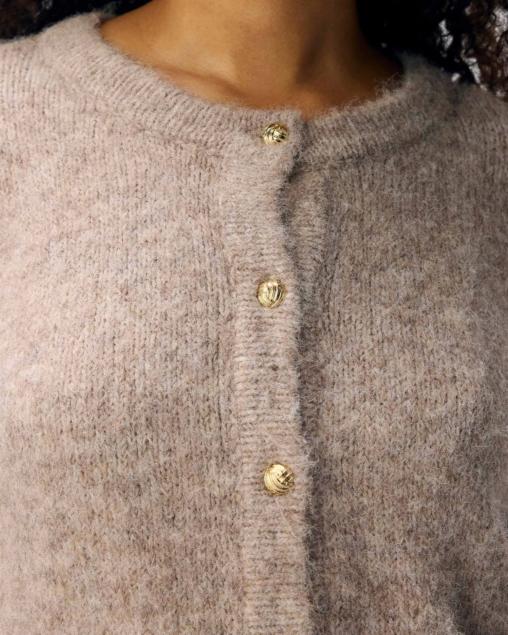 OBJSAGGIA RE L/S KNIT CARDIGAN