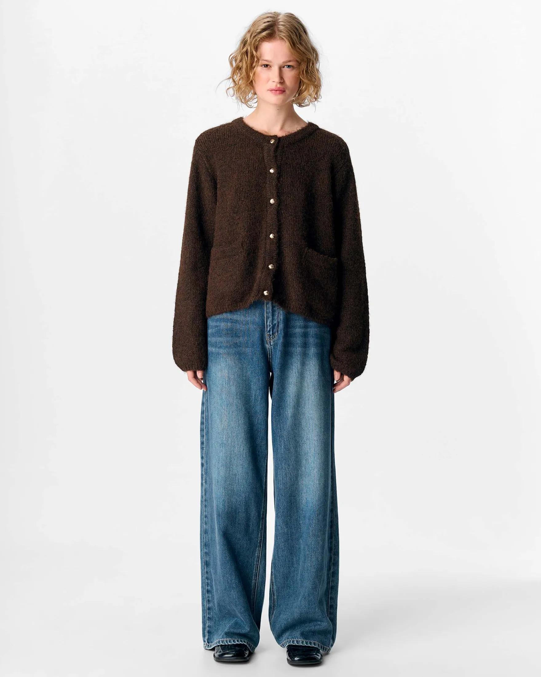 OBJSAGGIA RE L/S KNIT CARDIGAN