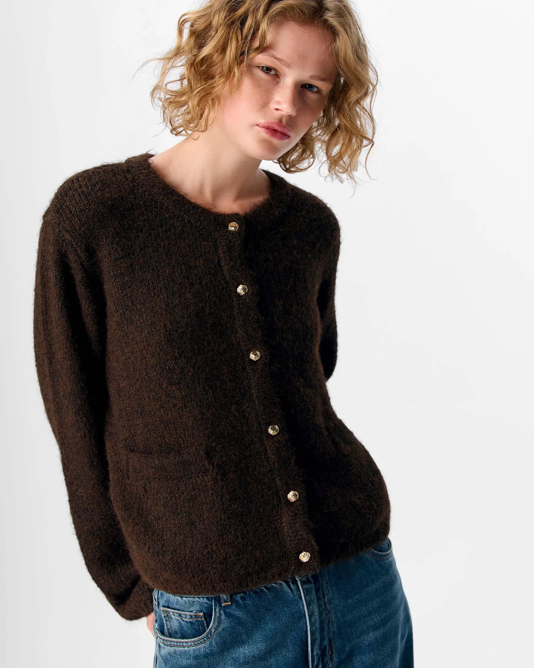 OBJSAGGIA RE L/S KNIT CARDIGAN