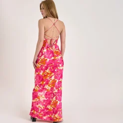 Objsally maxi slip dress