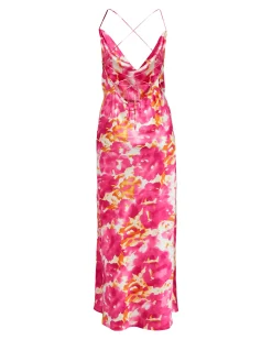 Objsally maxi slip dress