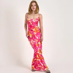 Objsally maxi slip dress