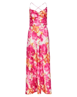 Objsally maxi slip dress