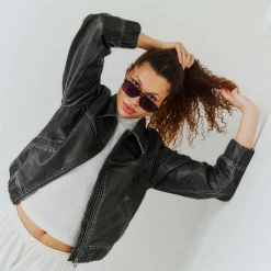 Objscarlet biker jacket