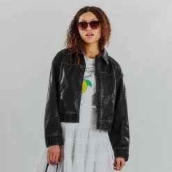 Objscarlet biker jacket