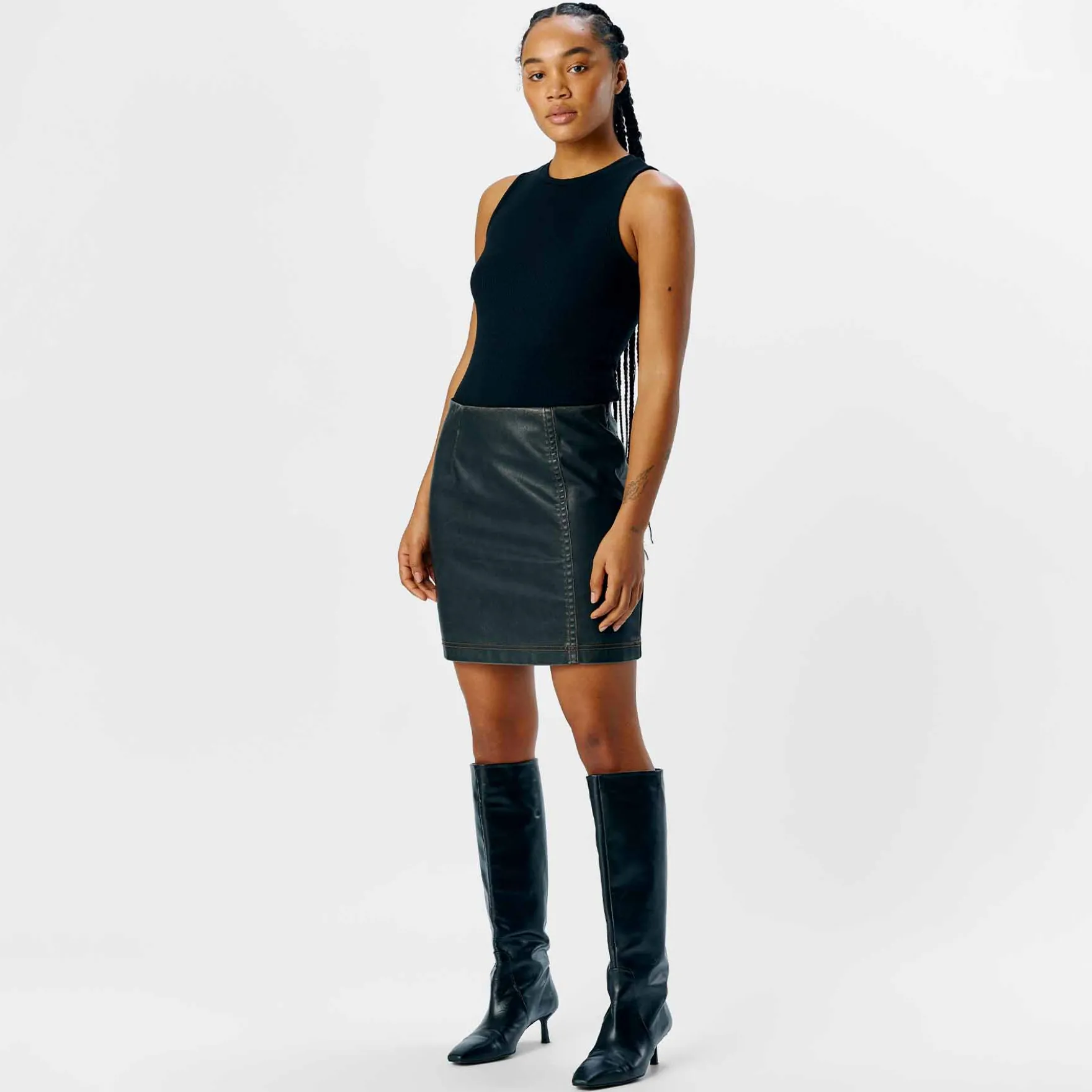 Objscarlet mini skirt