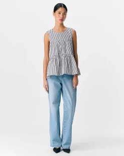 OBJTUTTA S/L LO O-NECK TOP