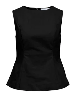 OBJYAYA S/L RE PEPLUM TOP