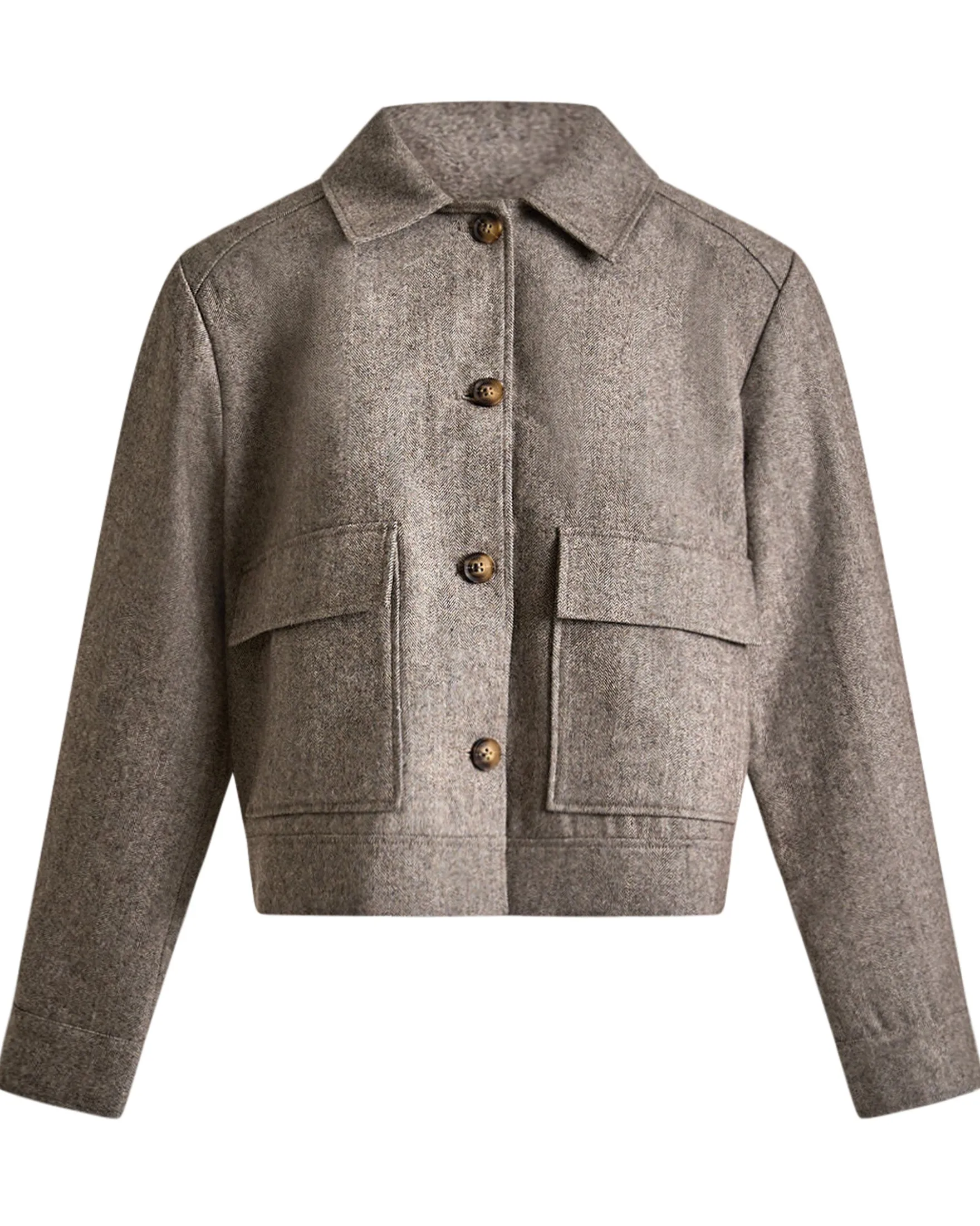 Olive herringbone jacket