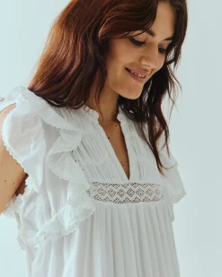 Ollie long voile dress