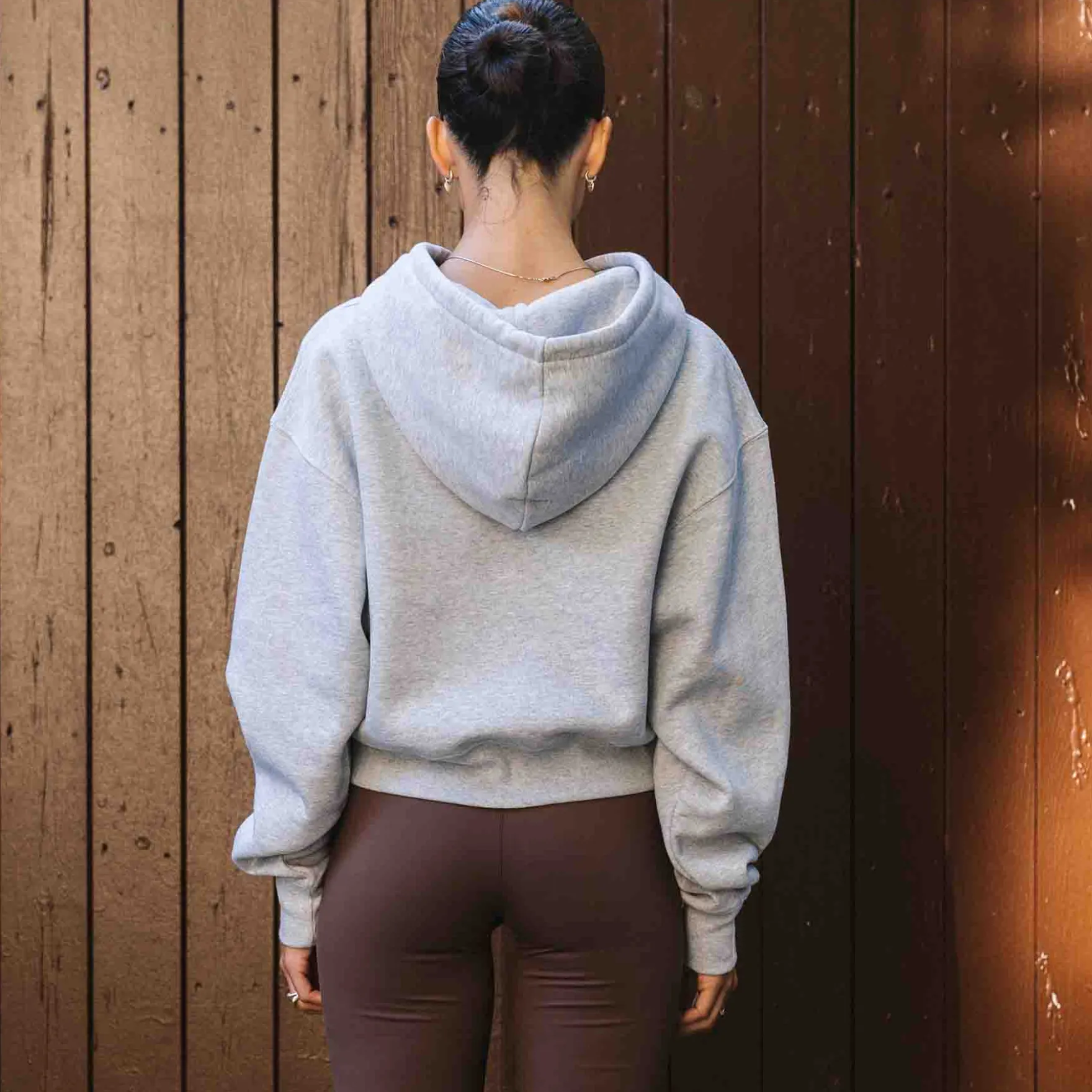 Organic fitted hoodie