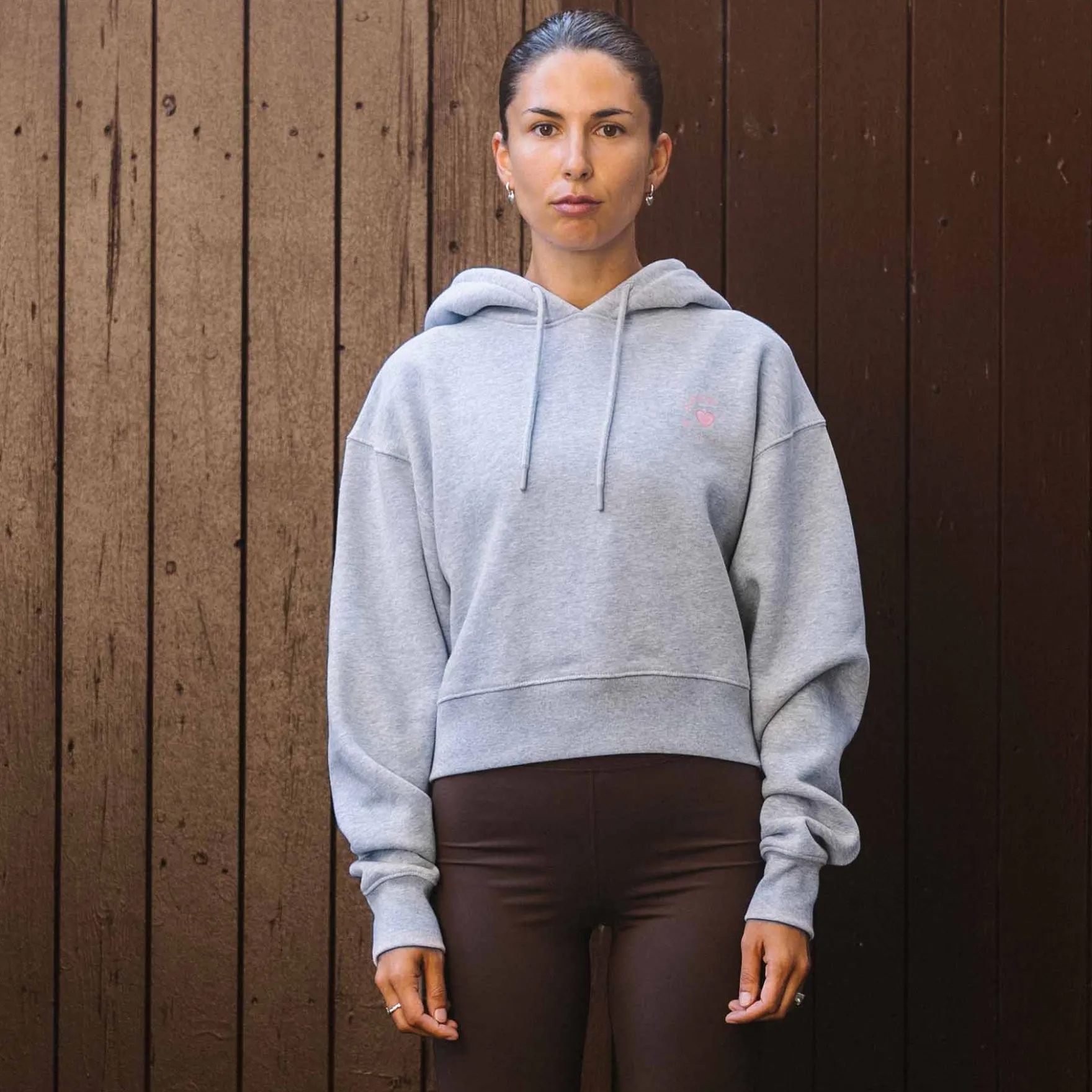 Organic fitted hoodie