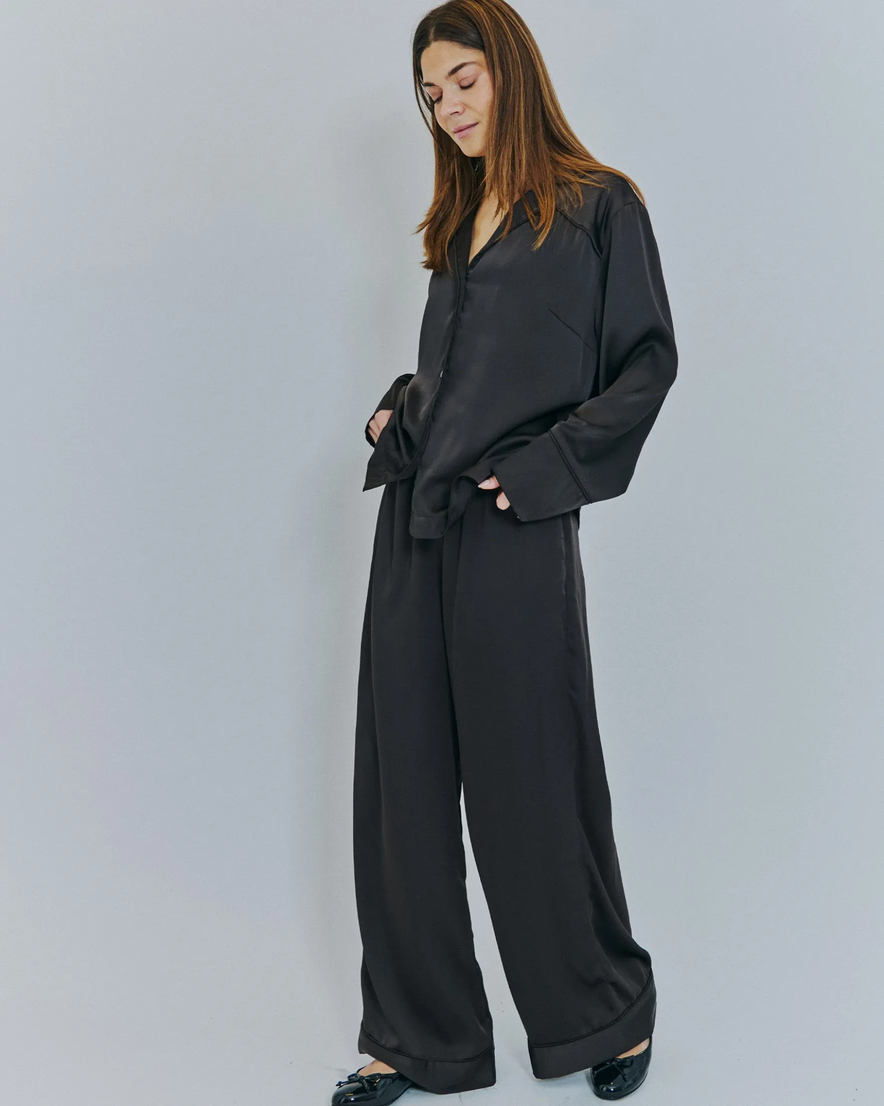 Orlina satin shirt