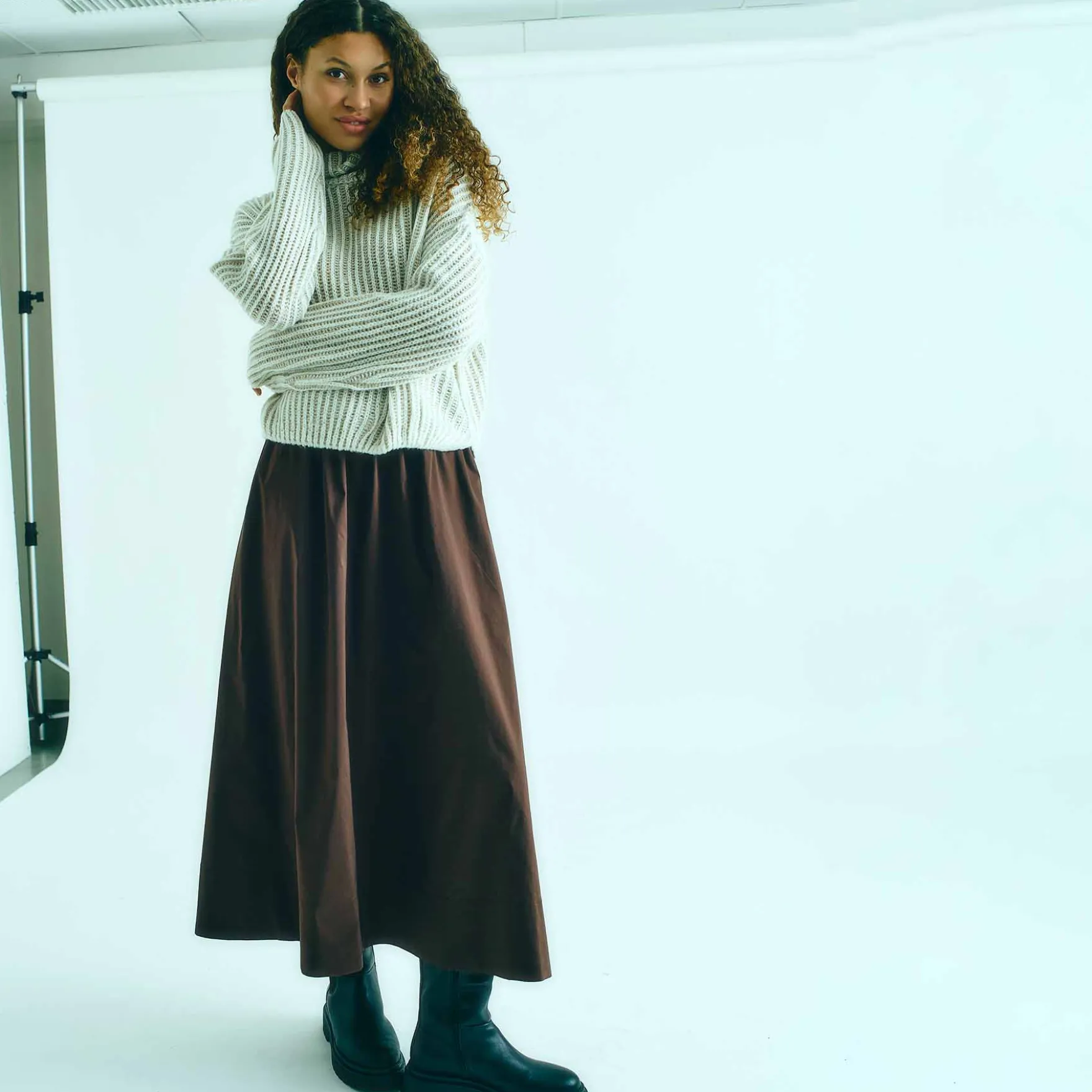 Paulie poplin skirt
