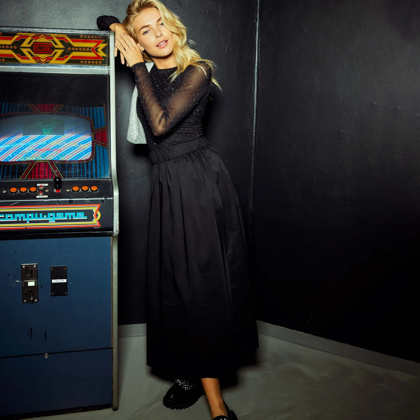 Paulie poplin skirt
