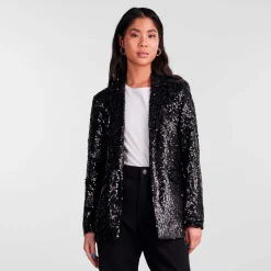 Pcbossy sequin blazer