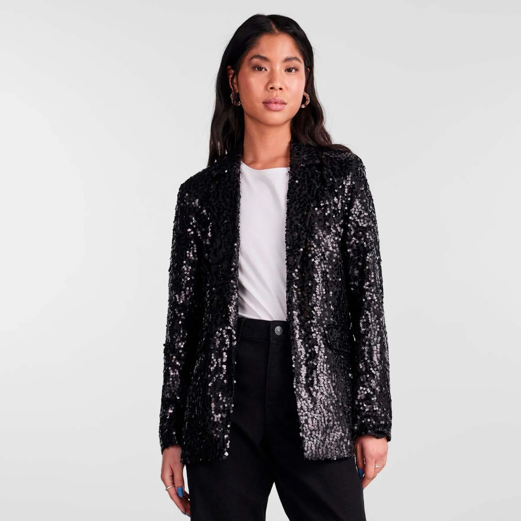 Pcbossy sequin blazer