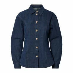 Pcfabia ls fitted denim shirt