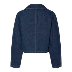 Pcfabia ls v-neck denim top