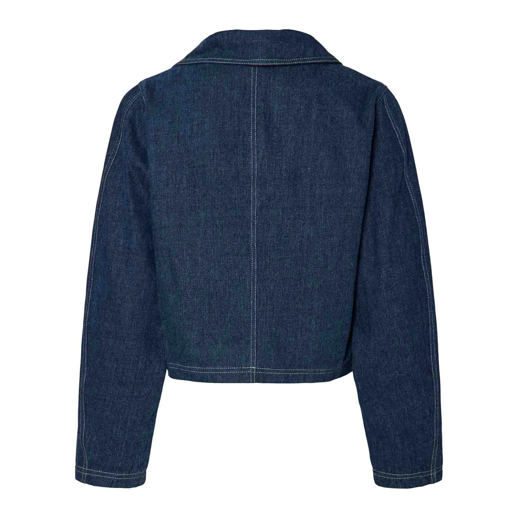 Pcfabia ls v-neck denim top