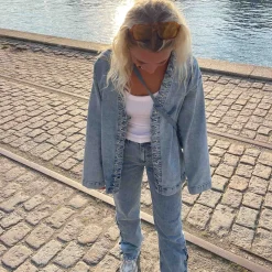 Pcfenda ls denim jacket