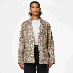 Pcfia ls loose denim blazer