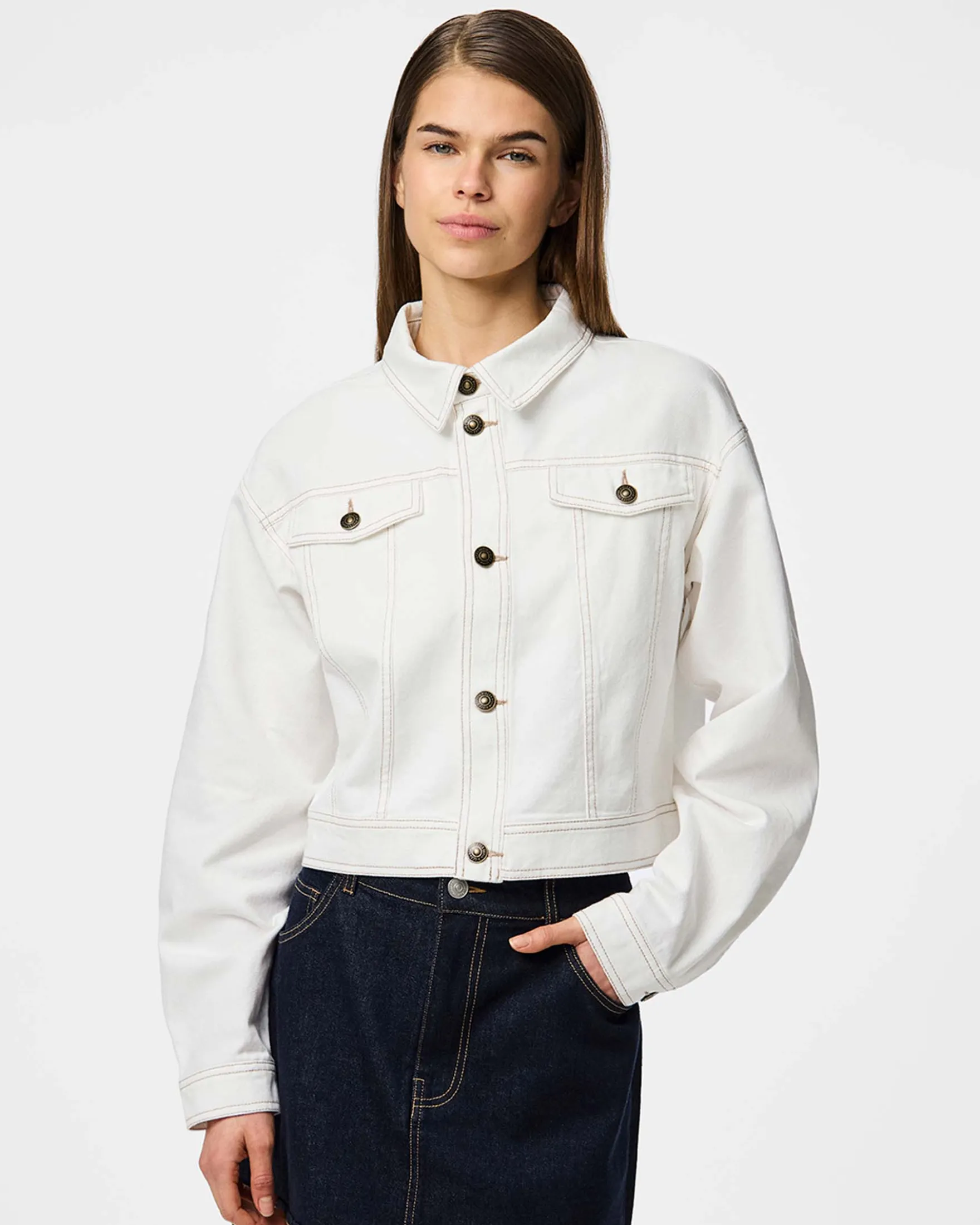 Pcfine ls denim jacket