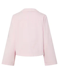 PCFLORA DENIM TIE BLOUSE