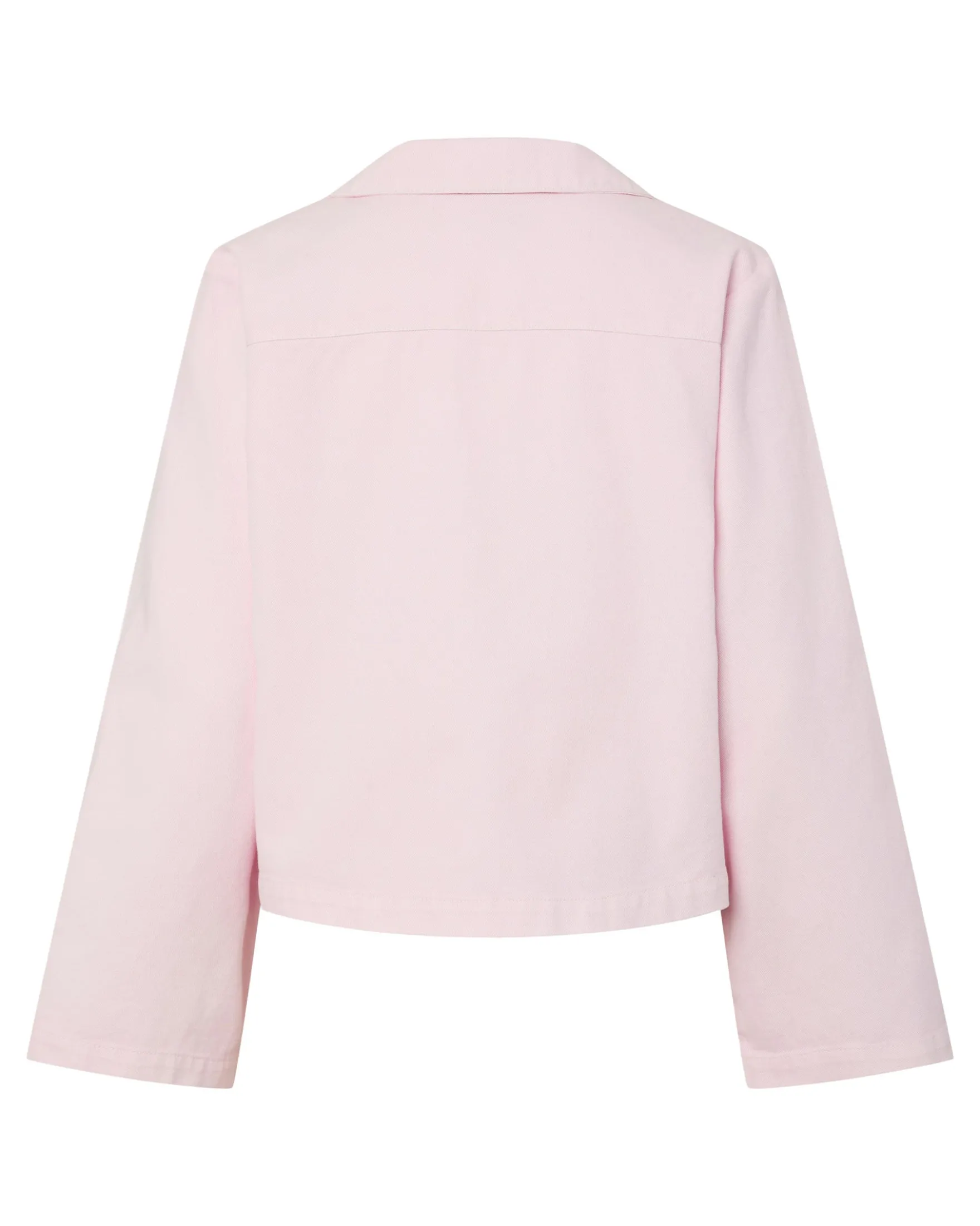 PCFLORA DENIM TIE BLOUSE
