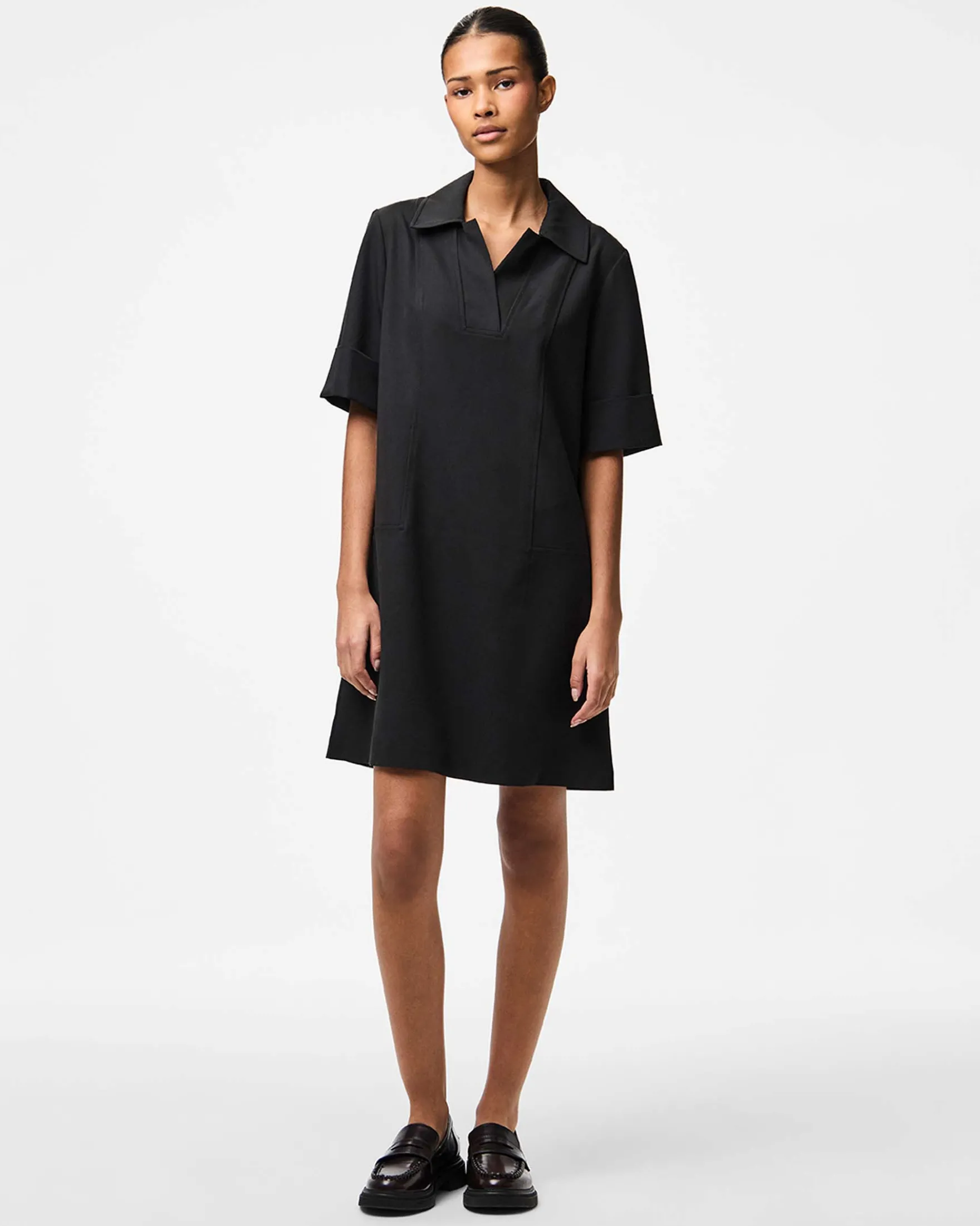 PCFRIDA SS V-NECK DRESS