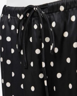 PCJYTTA STRAIGHT SATIN PANTS