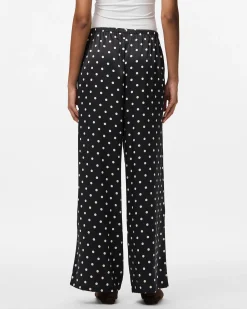 PCJYTTA STRAIGHT SATIN PANTS