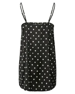 PCJYTTA STRAP SATIN TOP