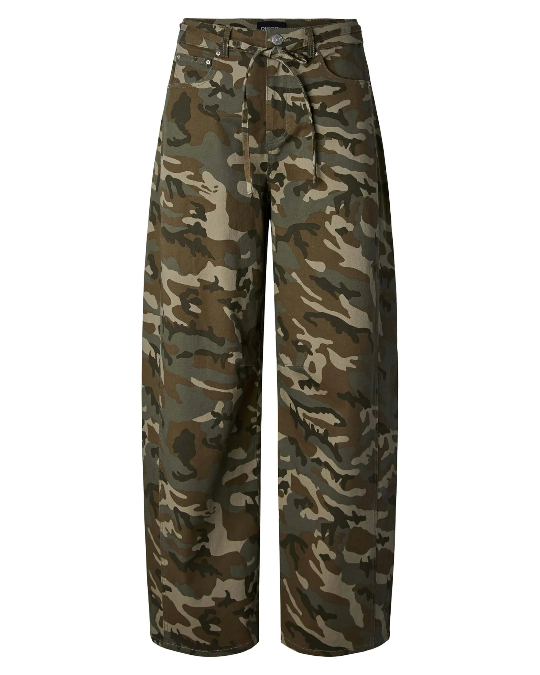 PCMIMMI TIE BARREL JEANS