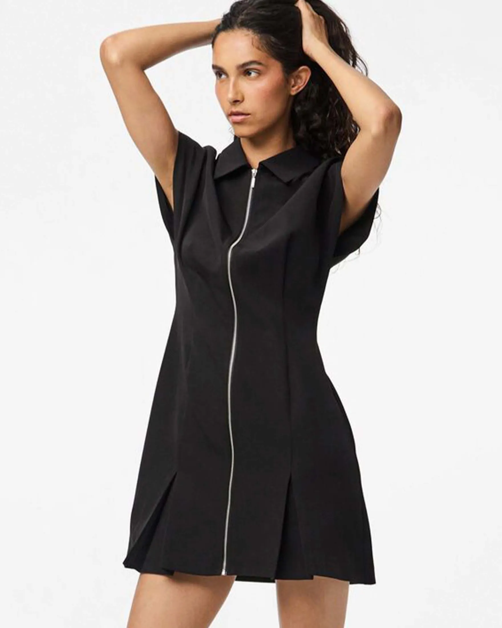 PCMORGAN SL SHORT ZIP DRESS