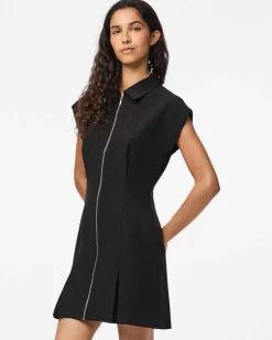 PCMORGAN SL SHORT ZIP DRESS