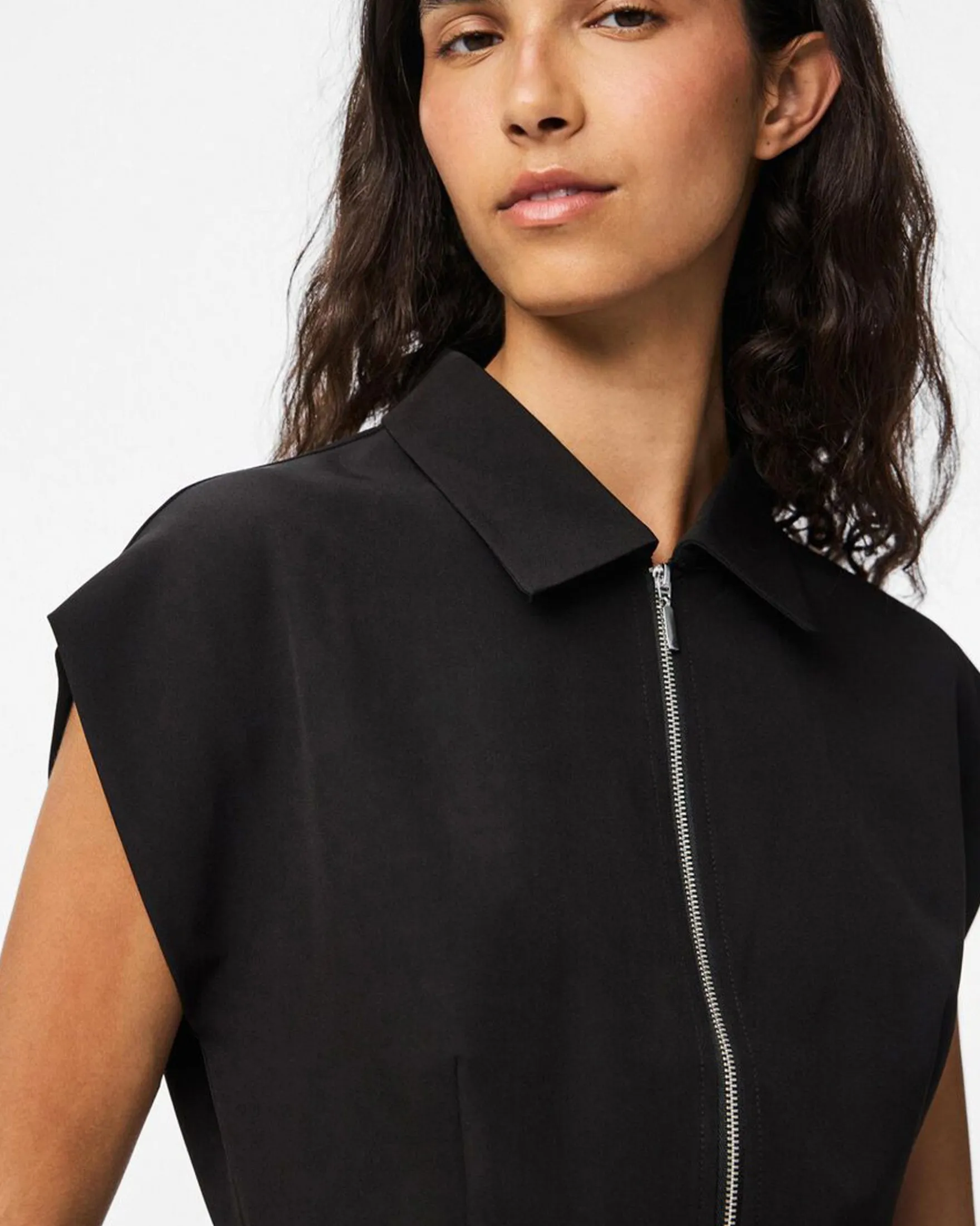 PCMORGAN SL SHORT ZIP DRESS