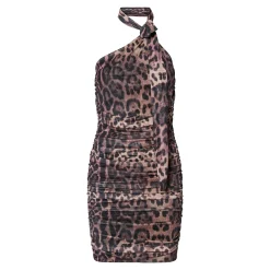 Pcnalle sl halterneck mesh dress