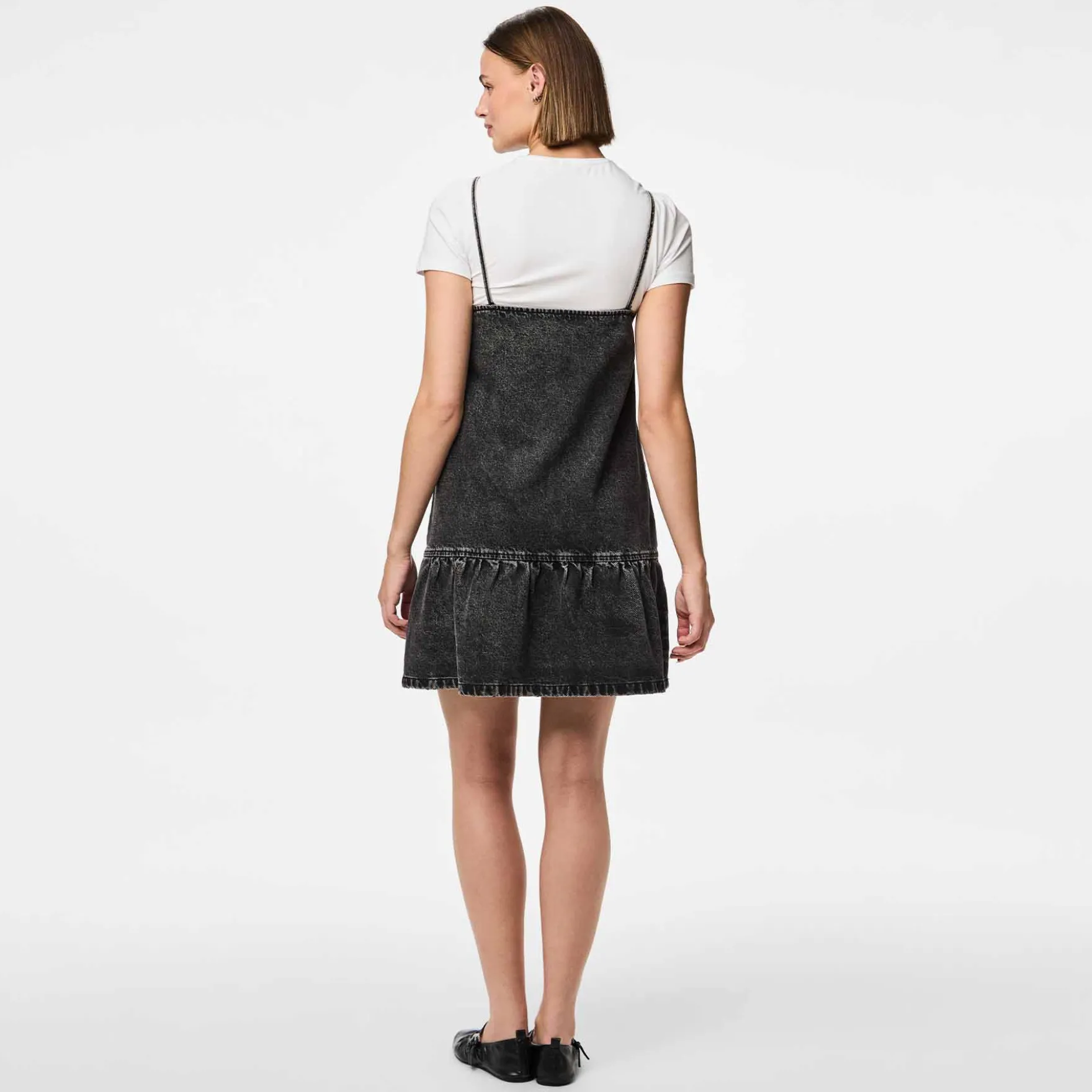 Pcnoel short slip denim dress
