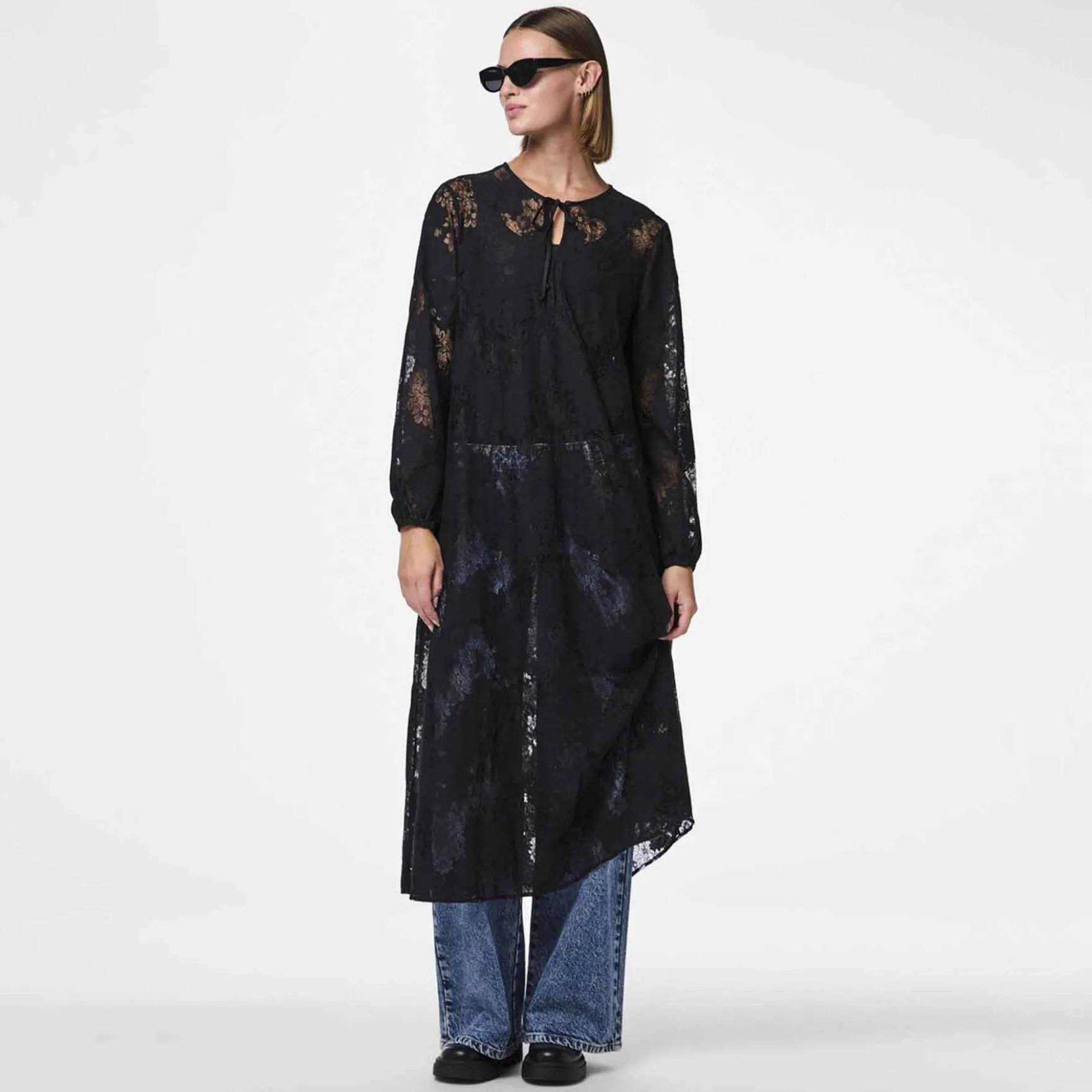 Pcnorinne ls midi dress