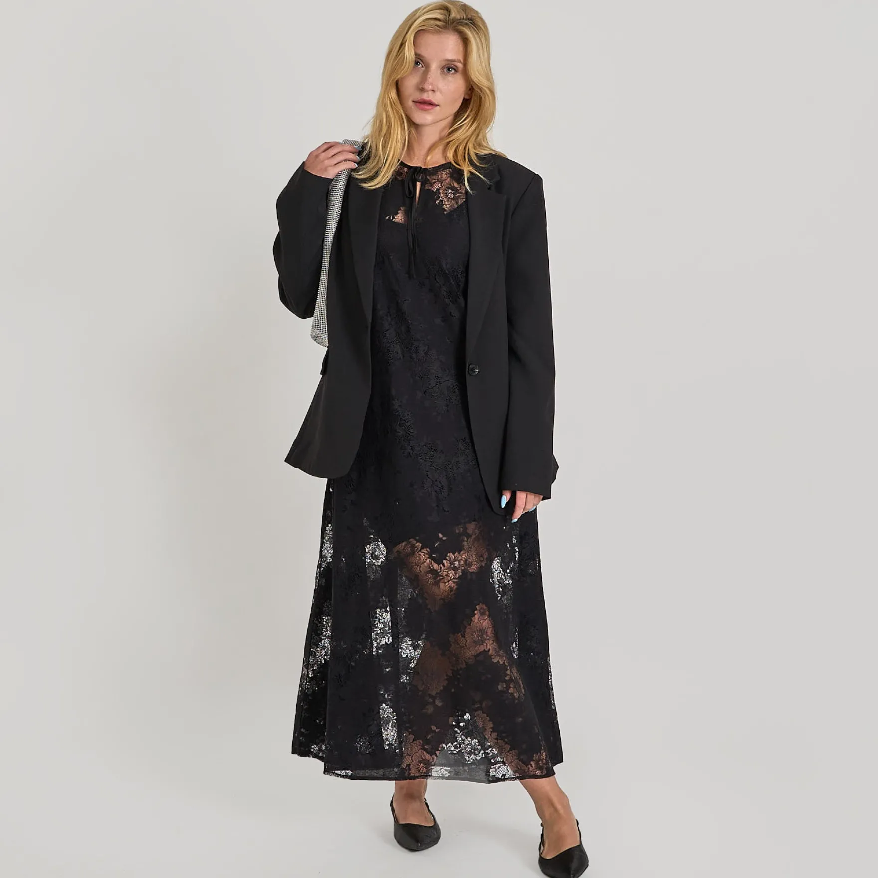 Pcnorinne ls midi dress