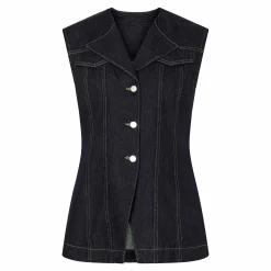 Pcnua sl fitted denim vest