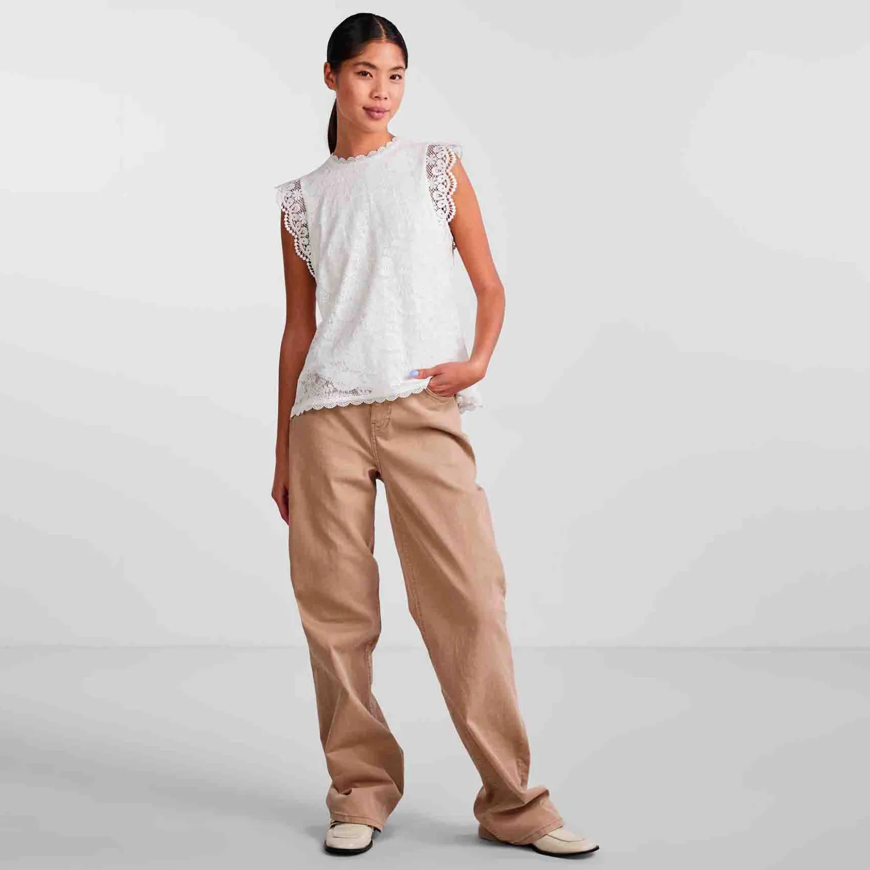 Pcolline sl lace top