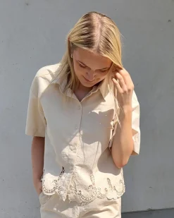 PCPIPER SS DENIM SHIRT