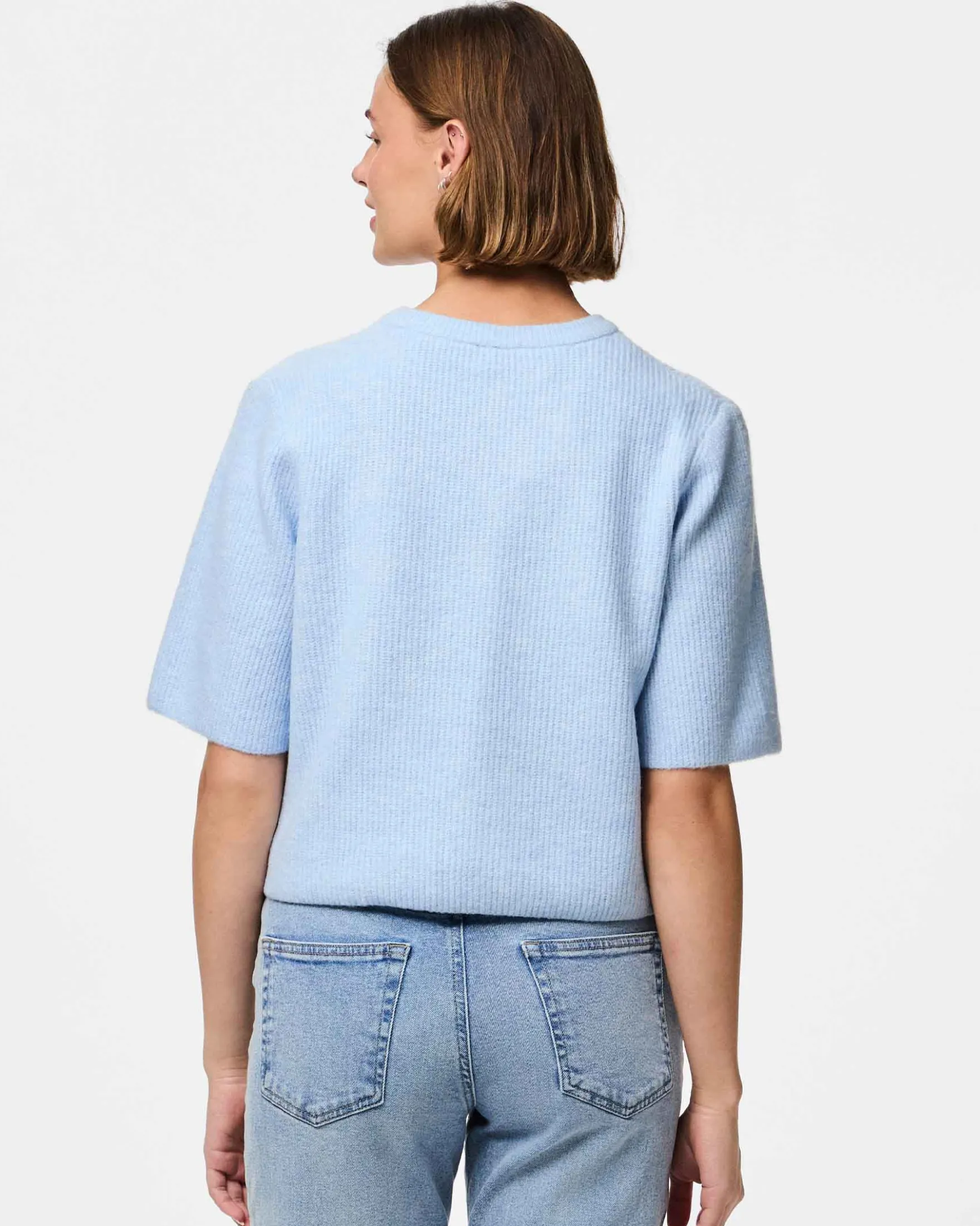 Pcsilly ss o-neck knit