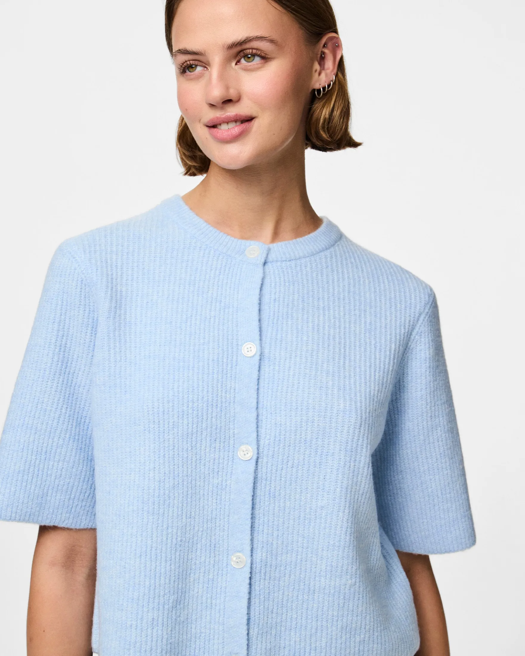 Pcsilly ss o-neck knit